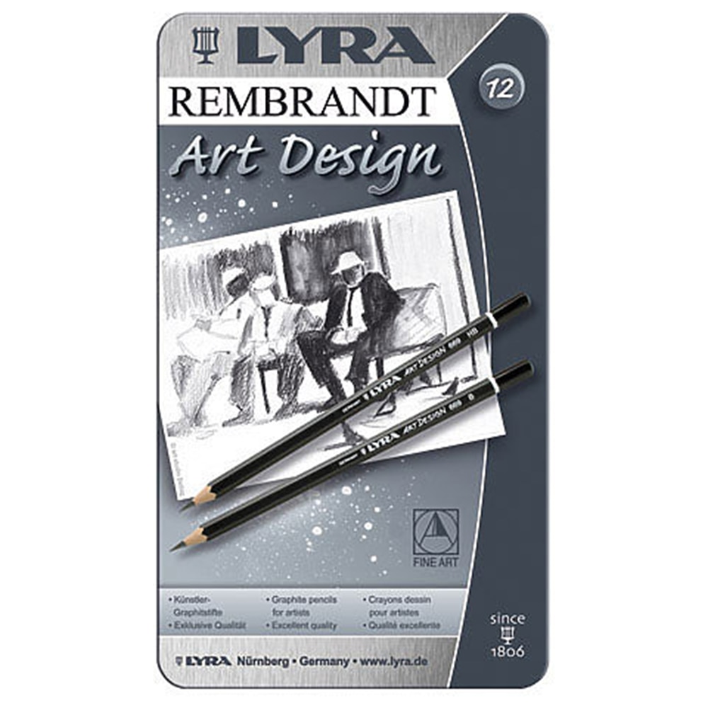 Lyra, Rembrandt, Art Design, Drawing Pencil, Set, 12 Count